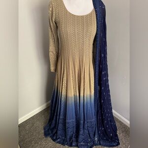 Pakistani Indian maxi wedding dress